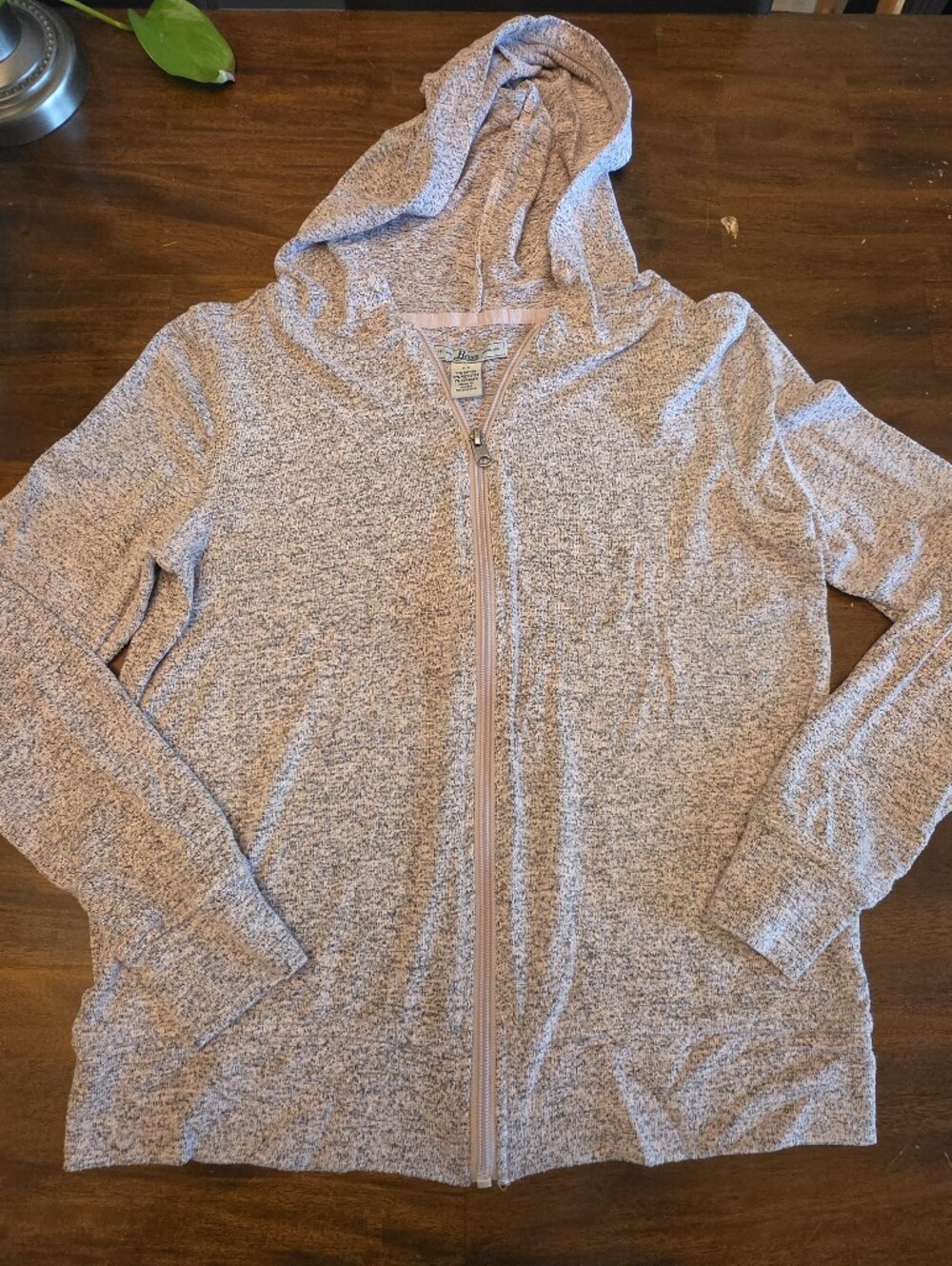 G.H.Bass & Co. Women's Space Dye Full-Zip Hoodie Sweater – Size XS